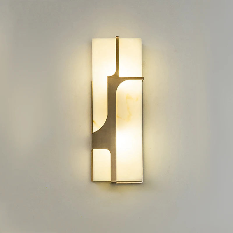 applique murale style chinois rétro imitation marbre led
