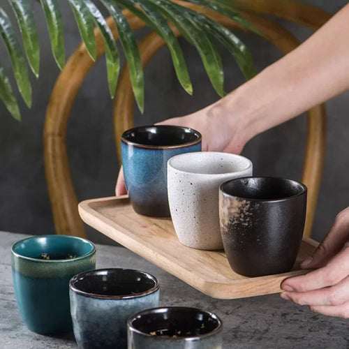 Tasse à thé japonaise ceramique style minimaliste epais