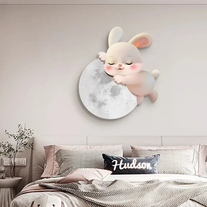 Applique murale led lapin dessin animé décoration moderne