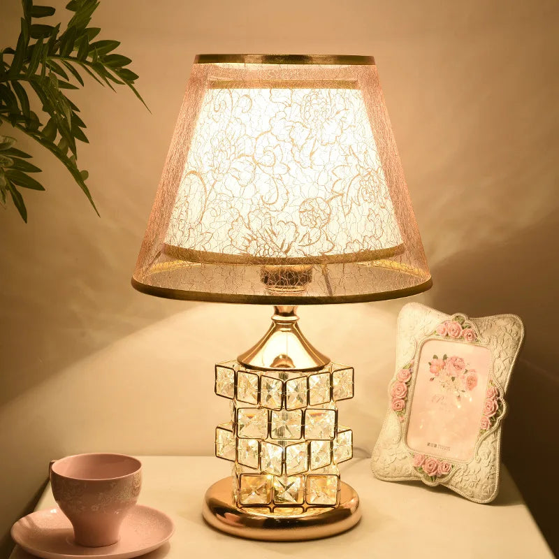 lampe de table en cristal moderne pour décoration intérieure luxe - vue 7 sur 10