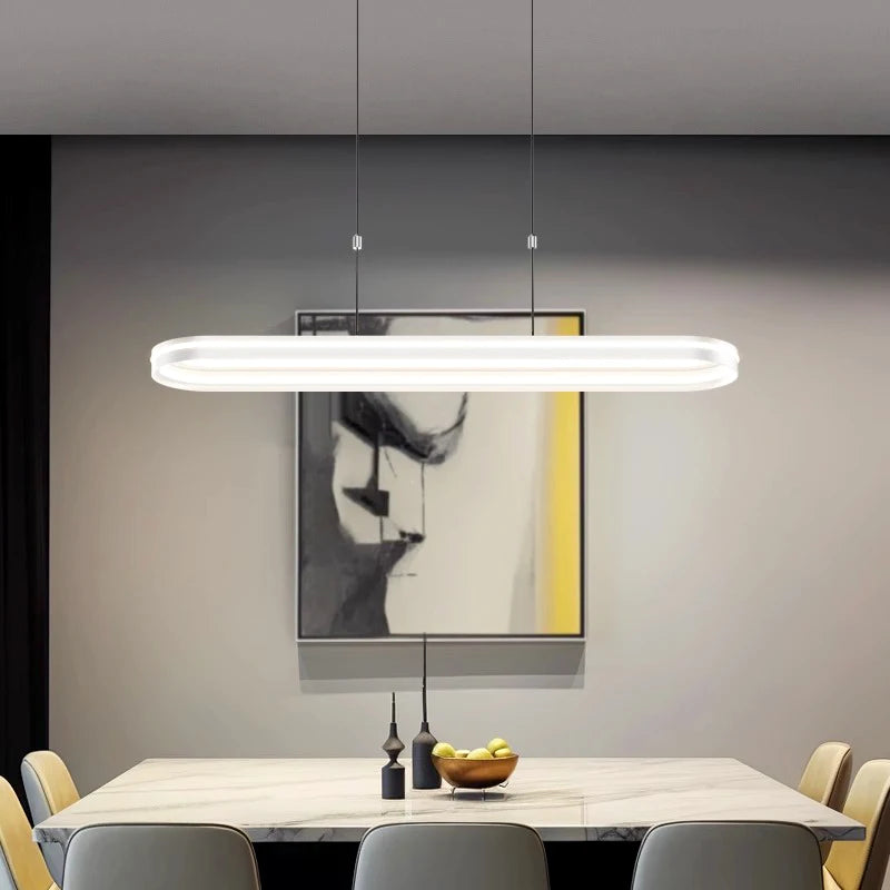 lustre design led moderne pour éclairage intérieur - vue 7 sur 8