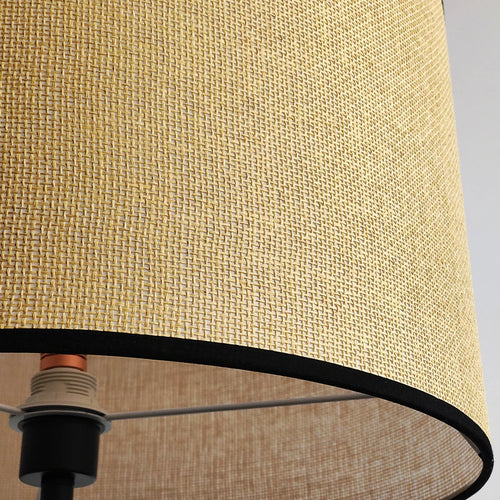 lampadaire en rotin style rural créatif pour intérieur - vue 5 sur 8