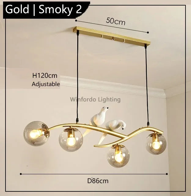 suspension design moderne forme oiseau scandinave décoratif winfordo - vue 13 sur 18