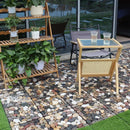 paves emboitables pierre sol exterieur jardin balcon