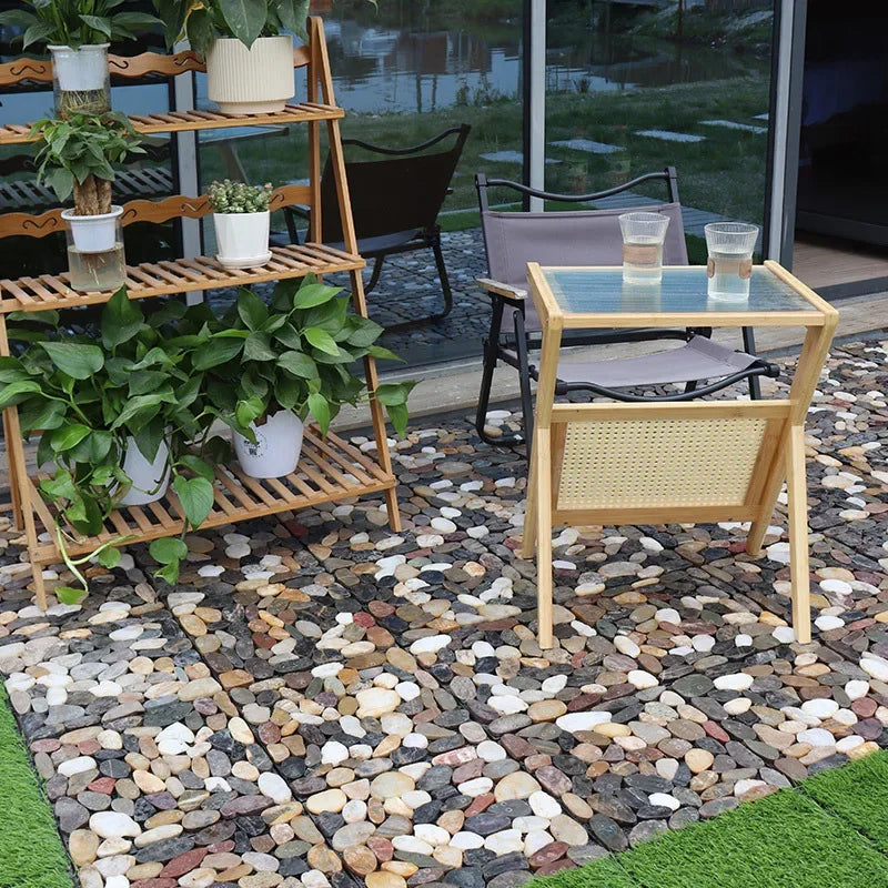 revêtement sol extérieur dalles pierre emboîtables imperméables décoratives - vue 7 sur 7