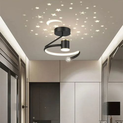 lampe de plafond led minimaliste ciel étoilé éclairage intérieur