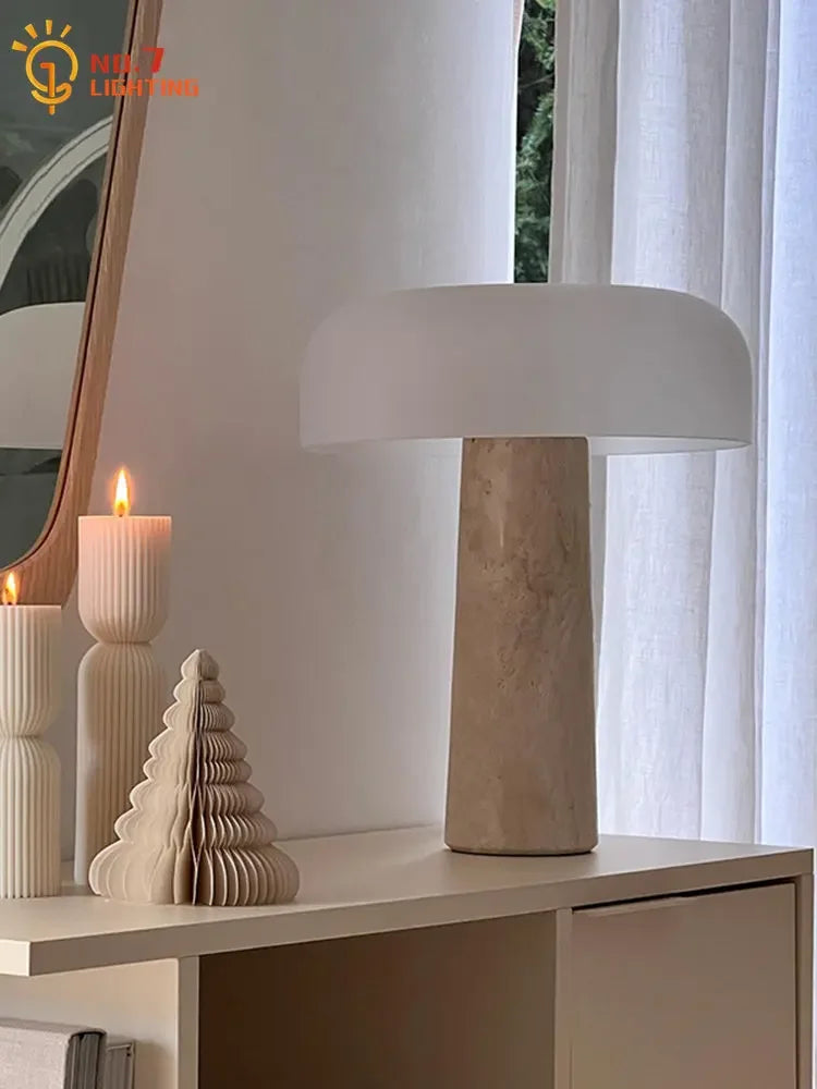 Lampe de Table LED en forme de champignon au Design nordique