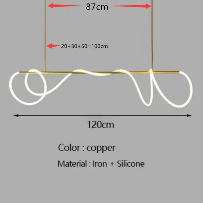 lustre design nordique à led intensité variable pour intérieur