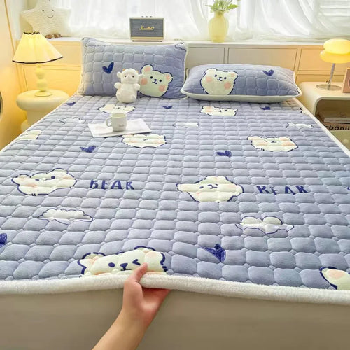 surmatelas en velours chaud pour un confort hivernal - vue 10 sur 15
