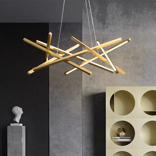 lustre led moderne simple pour éclairage intérieur - vue 3 sur 8