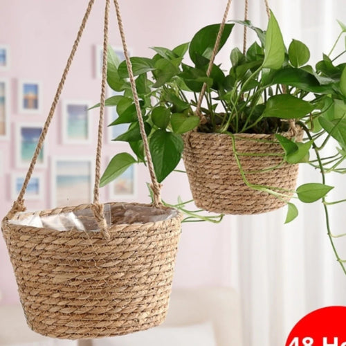 jardinière suspendue en macramé pour plantes d'intérieur et d'extérieur - vue 2 sur 10