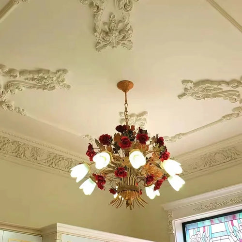 lustre en verre rétro américain pour décoration intérieure élégante - vue 6 sur 10