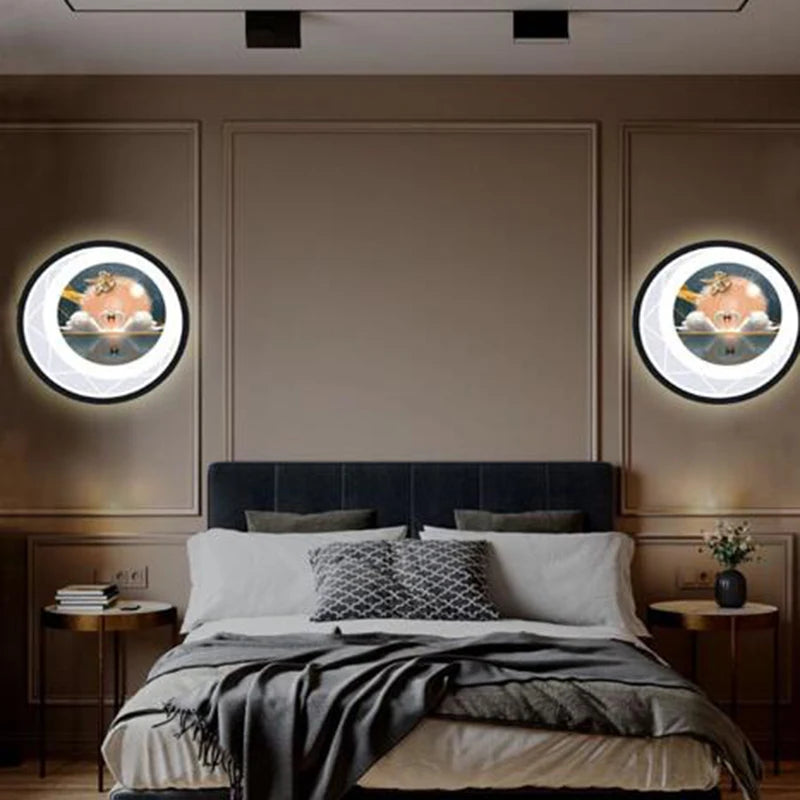 Applique murale LED moderne et ronde