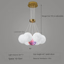 lustre nordique design planète lune avec bulles suspendu décoratif