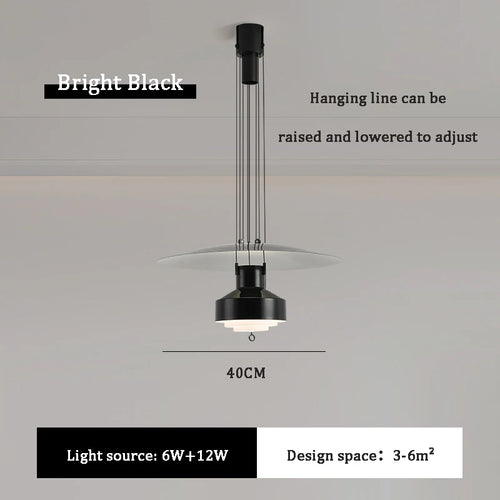 lustre suspendu nordique réglable pour intérieur élégant - vue 13 sur 14