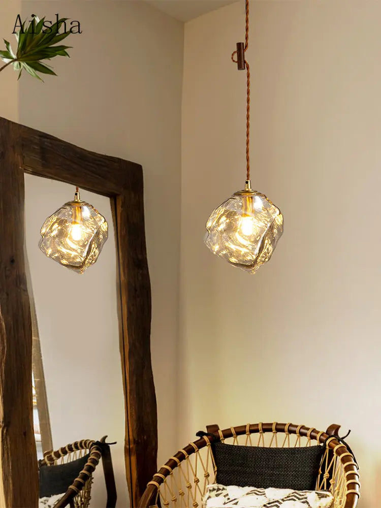 suspension en verre style nordique rétro pour intérieur - vue 4 sur 10