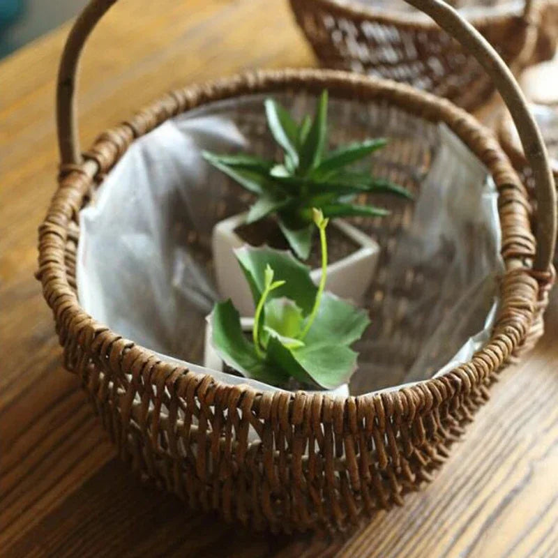 panier tissé à la main pour fruits et légumes - vue 6 sur 29