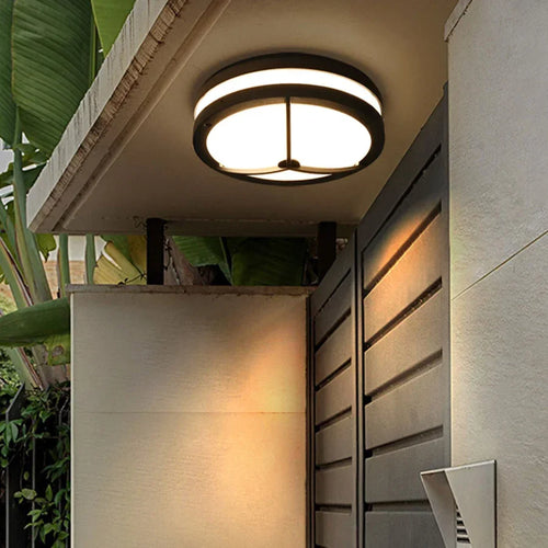 plafonnier extérieur étanche pour balcons allées couloirs porches - vue 6 sur 9