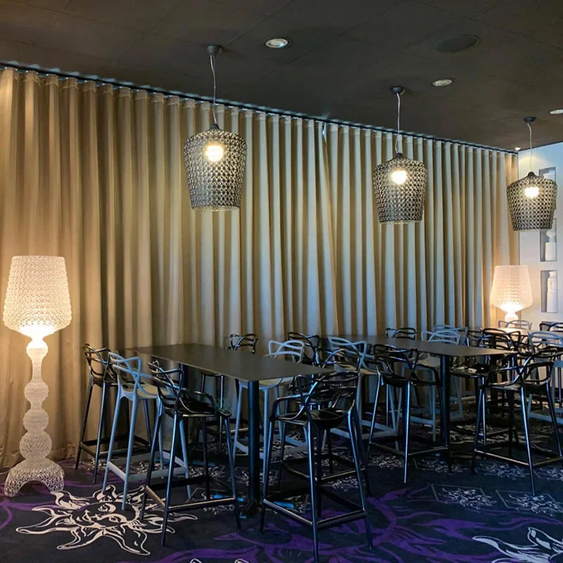 lustre suspendu à led en acrylique design nordique pour éclairage intérieur