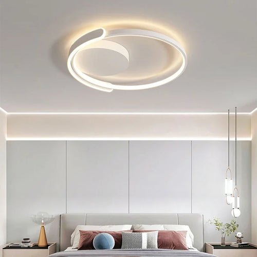 plafonnier led moderne pour décoration intérieure et ambiance chaleureuse - vue 5 sur 10
