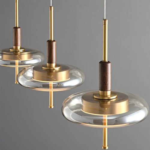 suspension LED en verre design nordique moderne décorative - vue 4 sur 8