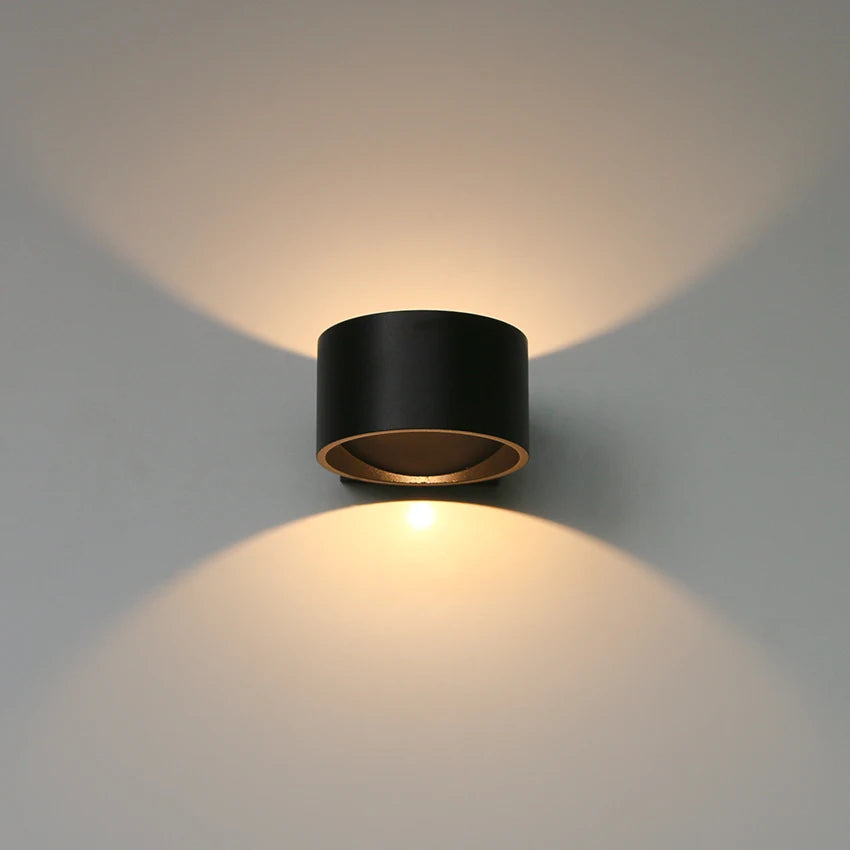 applique murale led ronde en aluminium pour décoration hôtelière