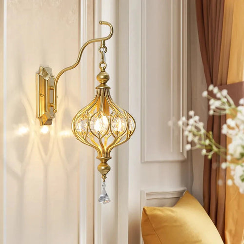 suspension rétro en cristal pour décoration intérieure élégante - vue 2 sur 7