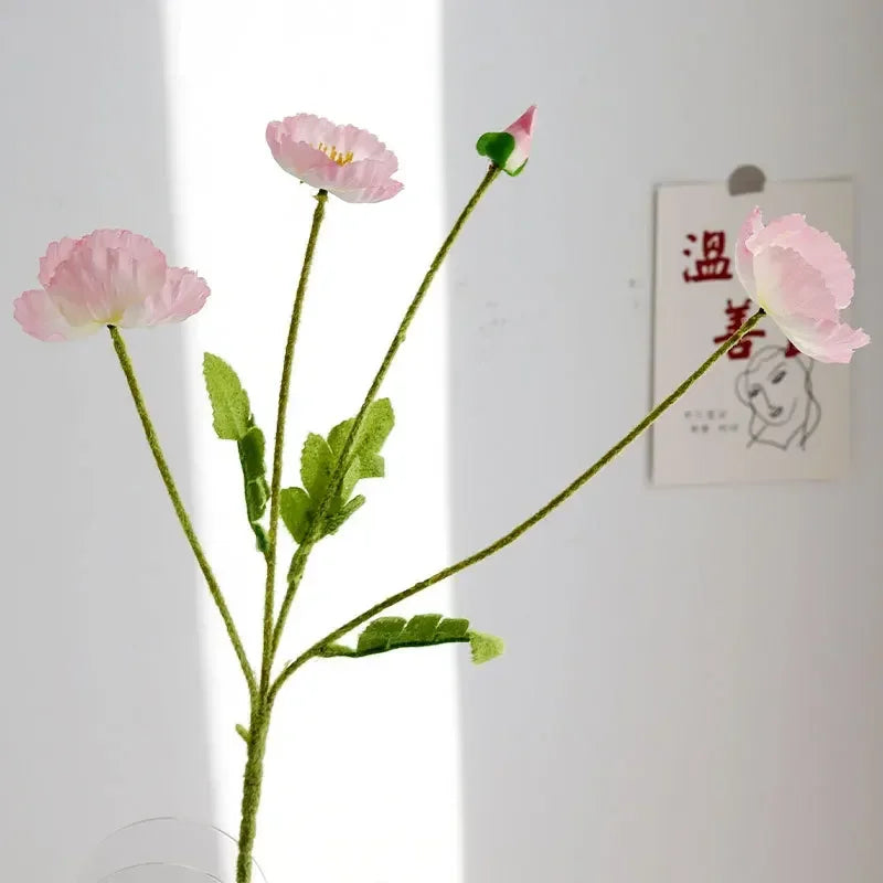 fleurs artificielles coquelicots pour mariage et décoration intérieure - vue 8 sur 25