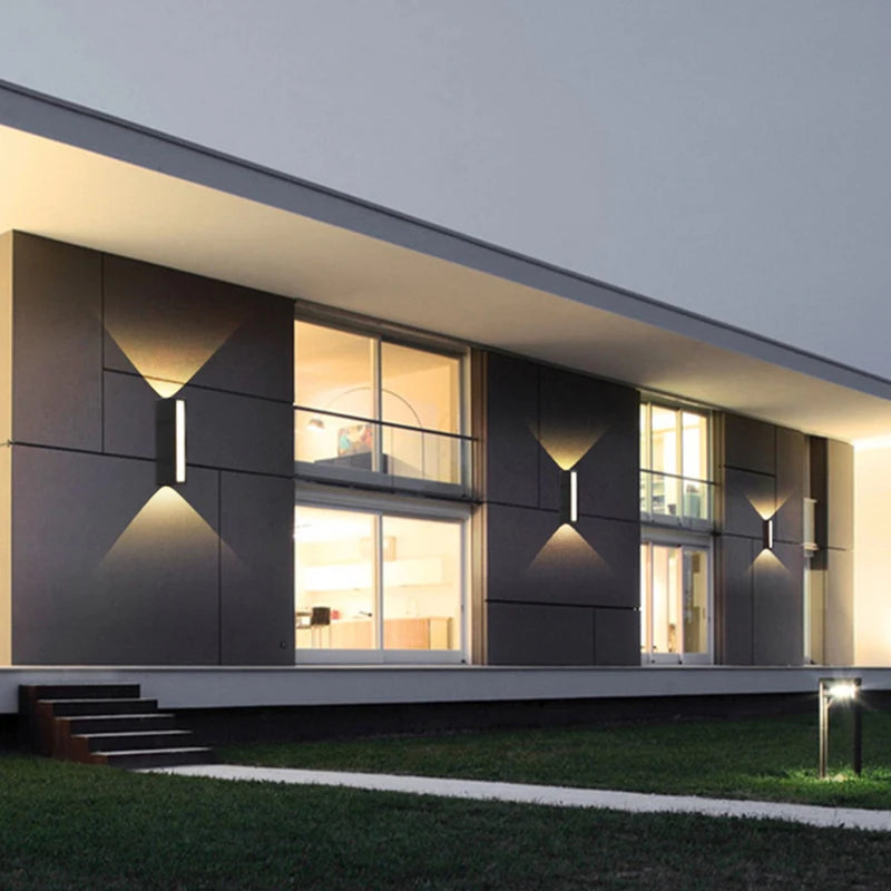 applique murale led étanche design moderne pour intérieur et extérieur - vue 6 sur 10