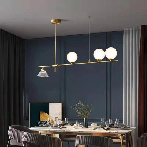 lampe suspendue moderne en verre pour décoration intérieure - vue 4 sur 8