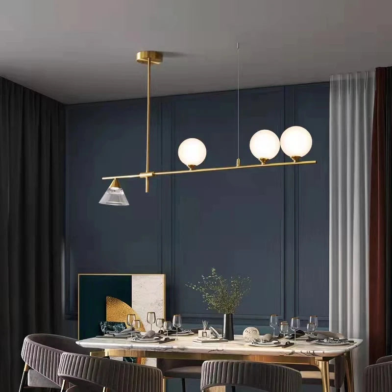 lampe suspendue moderne en verre pour décoration intérieure