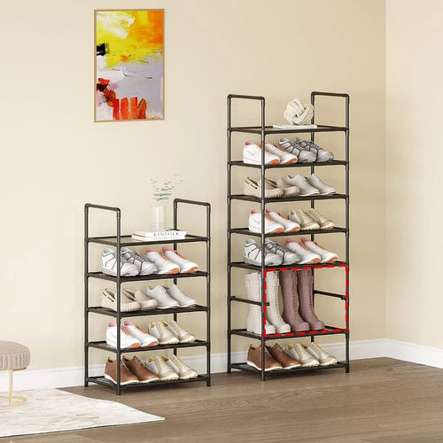 étagère à chaussures sur pied à 10 niveaux grande capacité pour rangement - vue 3 sur 9