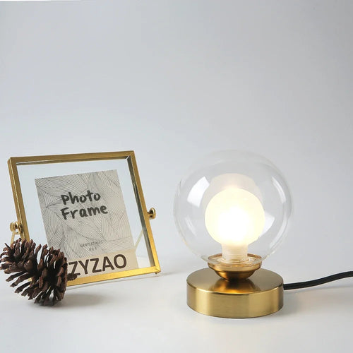 lampe de lecture led en verre doré pour décoration intérieure - vue 4 sur 8