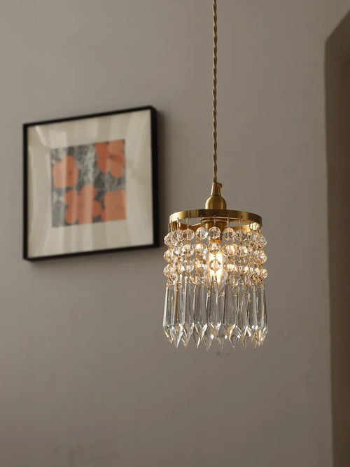 lustre romantique en cristal pour décoration intérieure élégante - vue 2 sur 7