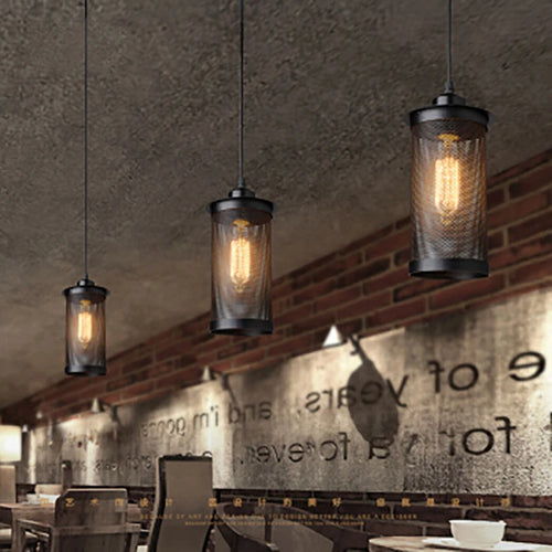 suspension vintage en fer pour café bar et balcon - vue 6 sur 6