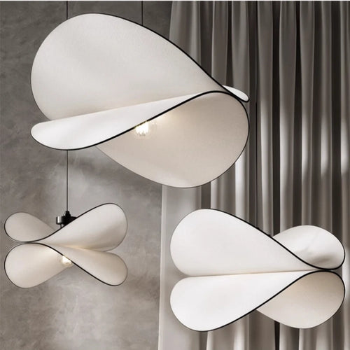 plafonnier en tissu wabi sabi pour décoration intérieure moderne - vue 4 sur 10