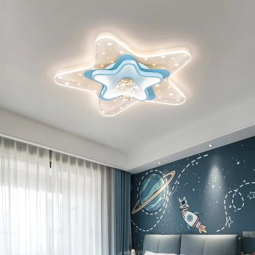 plafonnier nordique ciel étoilé pour chambre enfant romantique et chaleureux - vue 5 sur 11