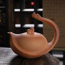 Theiere ceramique brut artisanale style kung fu 1l