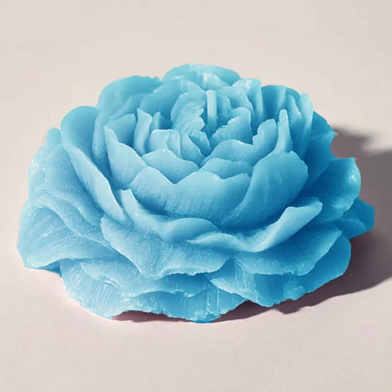 bougie parfumée fleur de pivoine en cire de soja décorative - vue 6 sur 10