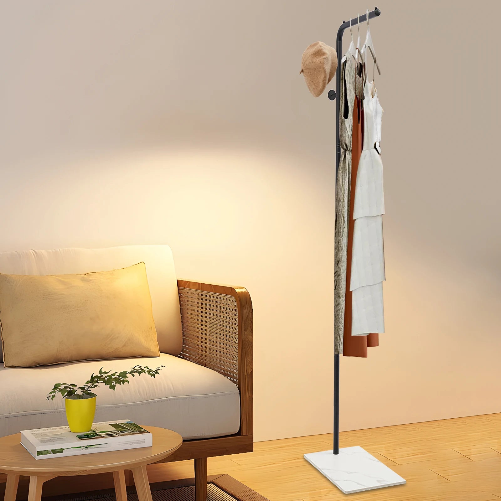 cintre à vêtements autonome grande capacité design résistant durable - vue 3 sur 7