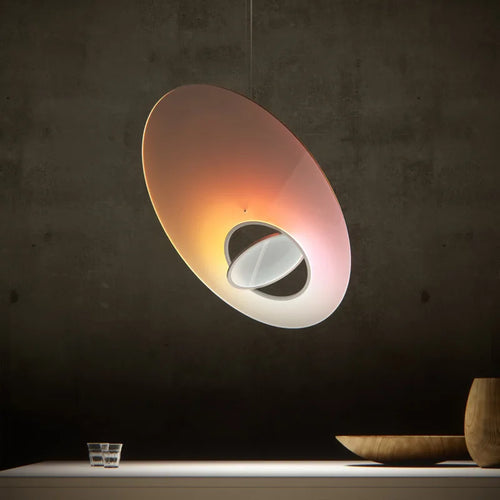 Suspension LED design nordique ovni pour restaurant ou salon - vue 3 sur 6