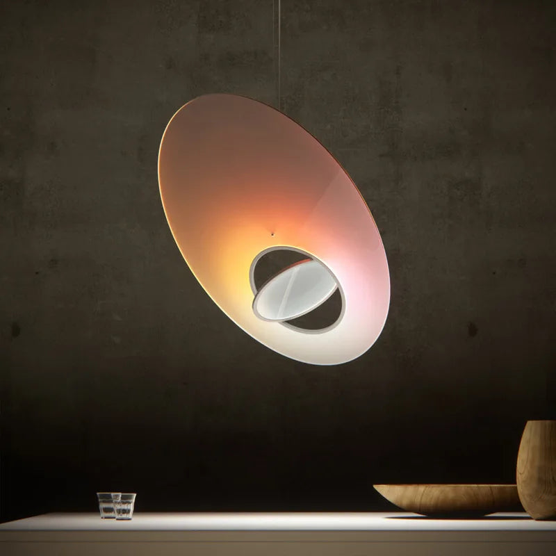 Suspension LED design nordique ovni pour restaurant ou salon - vue 3 sur 6