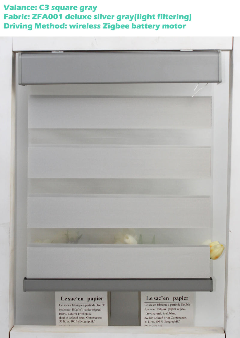 Store enrouleur jour nuit occultant sur mesure fenêtre