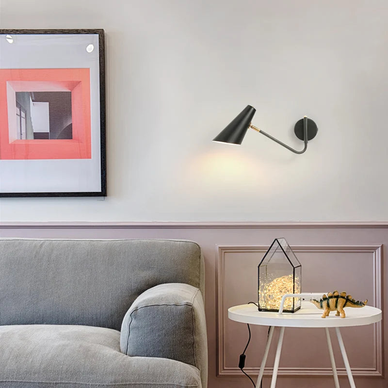 Applique rétro industriel réglable noir/or - vue 4 sur 10