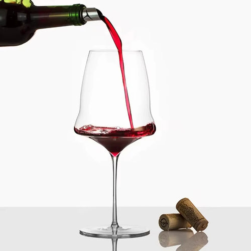 Verre à champagne cristal fin fait main léger