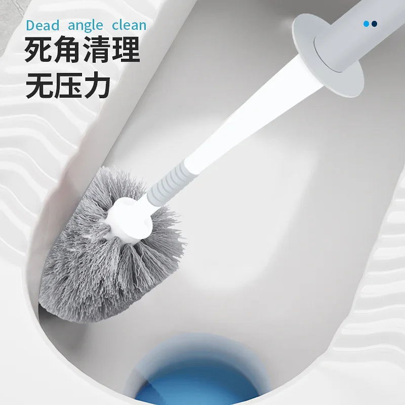 brosse de nettoyage pour toilettes avec support flexible - vue 4 sur 7