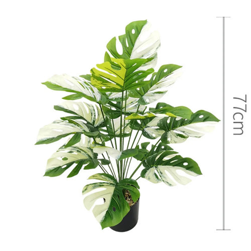 plantes artificielles grandes feuilles décoratives pour intérieur et bureau - vue 22 sur 24