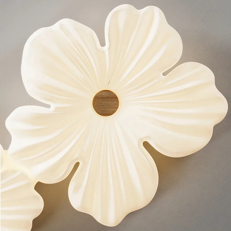 plafonnier moderne à leds en forme de fleur pour décoration intérieure