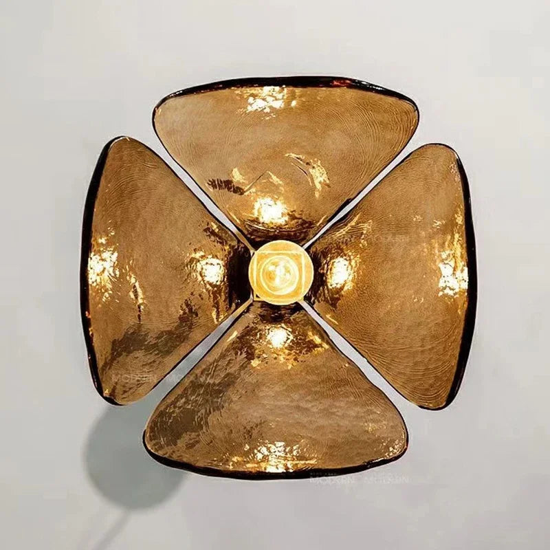 suspension en verre led au design créatif et luxueux - vue 6 sur 8