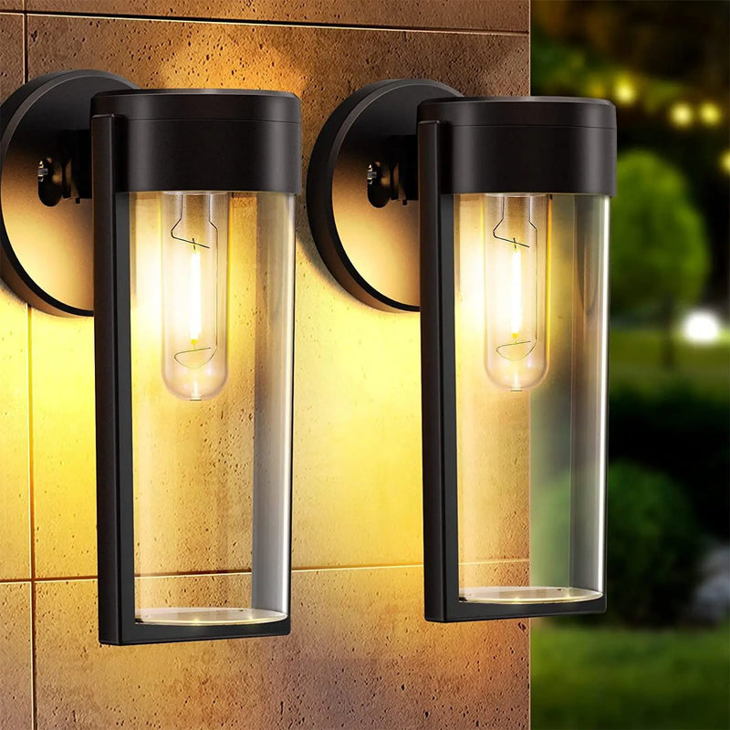 Applique murale led jardin extérieur lumières solaires étanches déco porche  arrière-cour